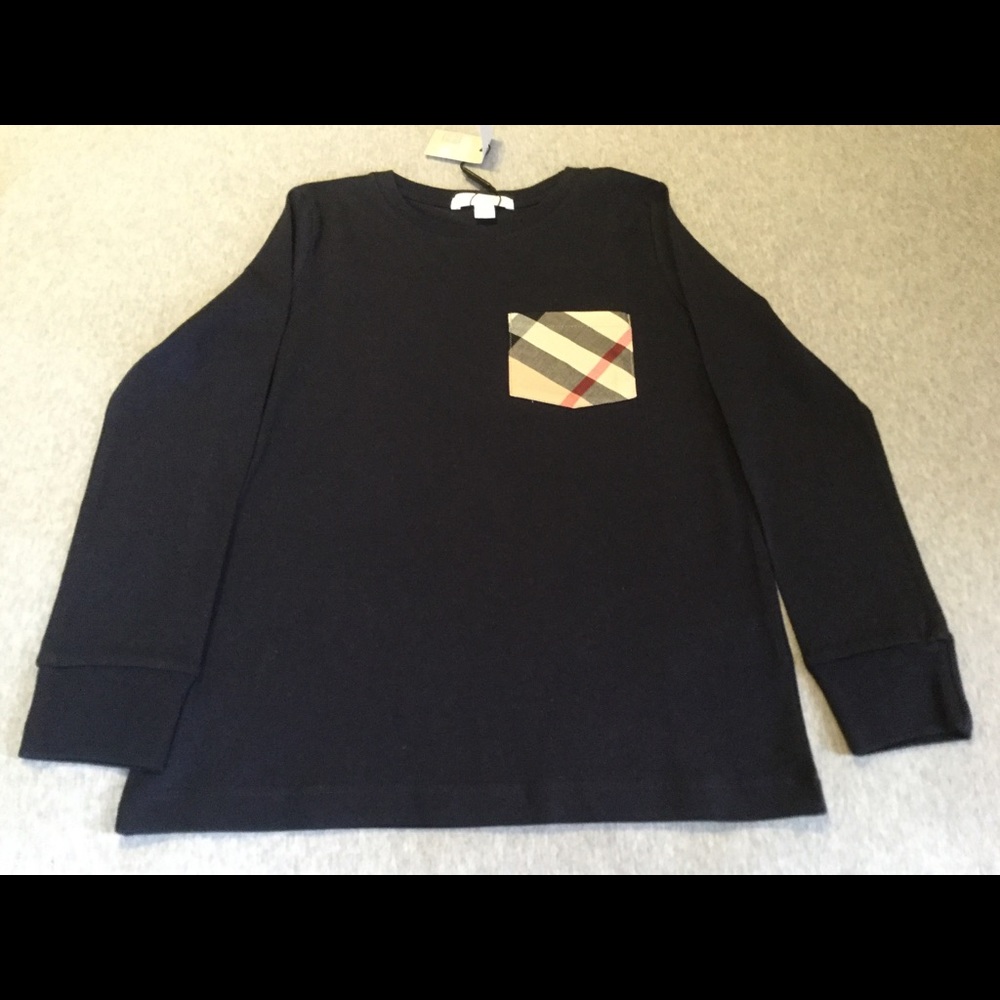 New Burberry Boys Long sleeve Tee Size 8y